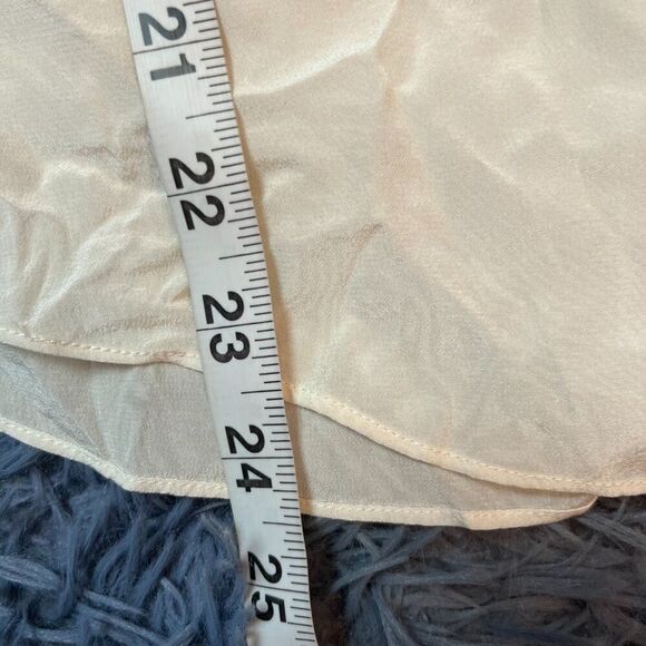 Rebecca Taylor Off White Silk Blouse Mixed Media Size 2 - Picture 5 of 6
